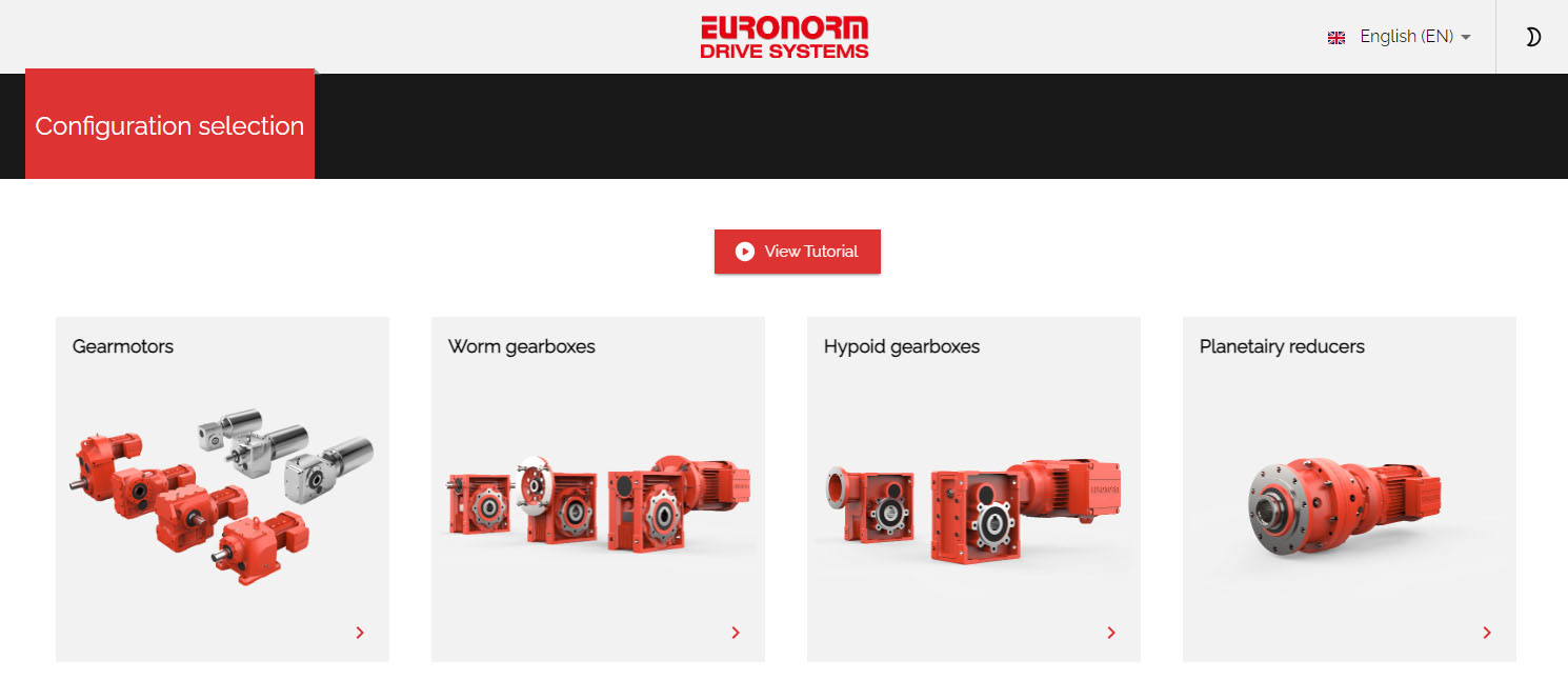 Euronorm product configurator
